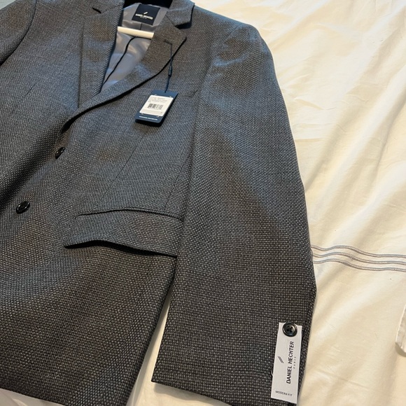 Daniel Hechter Blazer 40S Dark Silver NWT - Picture 3 of 5